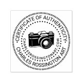 Camera's #6 "Certificaat van echtheid" Naam URL Zelfinktende Stempel (Design)