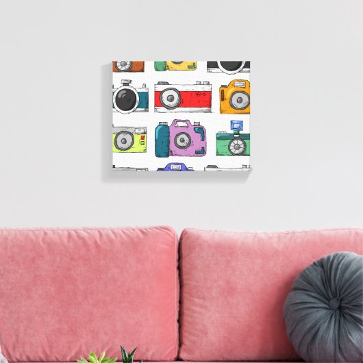 camera's canvas afdruk (Insitu (Woonkamer))