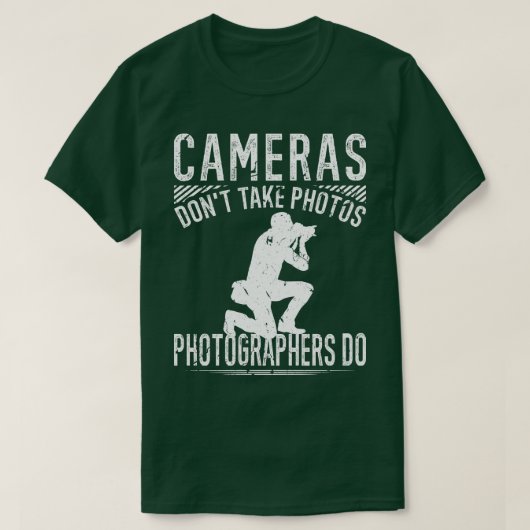 Camera's Dont Foto's Fotografen Fotografie T-shirt (Design voorkant)