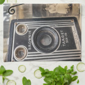  camera's en foto's afdrukken theedoek (Gevouwen)