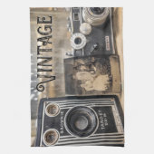  camera's en foto's afdrukken theedoek (Verticaal)