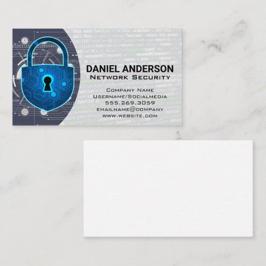 Cameras Logo | Cyber Security Shield Visitekaartje (Voorkant / Achterkant)