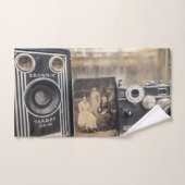  camera's met  print bad handdoek (Handdoek)