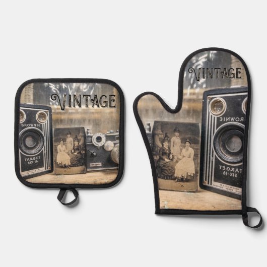  camera's met  print ovenwant & pannenlap set (Voorkant)