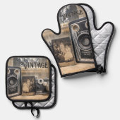  camera's met  print ovenwant & pannenlap set (Voorkant / Achterkant)