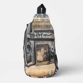 camera's met print sling bag