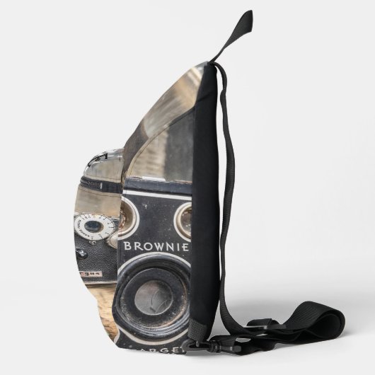 camera's met print sling bag (Rechts)