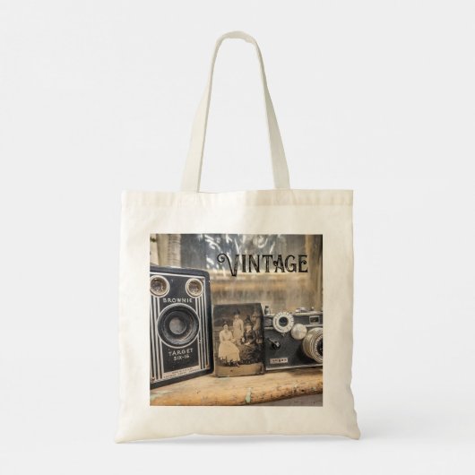 camera's met print tote bag (Achterkant)