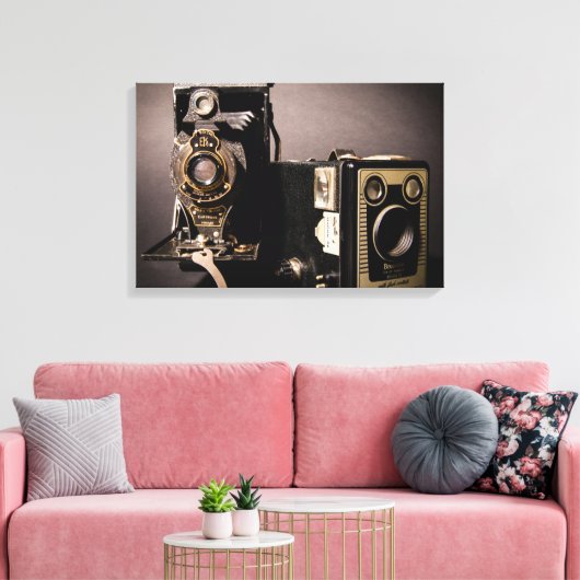 camera's omwikkeld canvas afdruk (Insitu (Woonkamer))