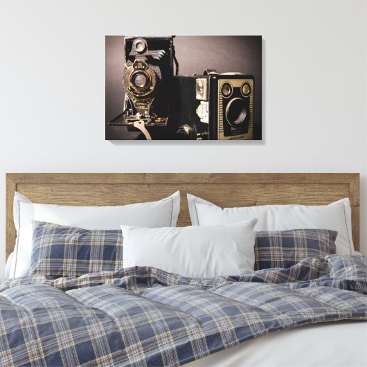 camera's omwikkeld canvas afdruk (Insitu (Slaapkamer))
