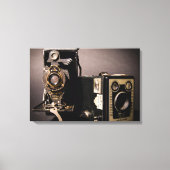 camera's omwikkeld canvas afdruk (Voorkant)