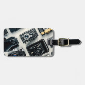 camera's op witte achtergrond bagagelabel (Voorkant horizontaal)