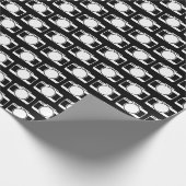 Camera's op zwart cadeaupapier (Hoek)