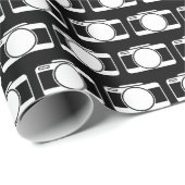 Camera's op zwart cadeaupapier (Rol Hoek)