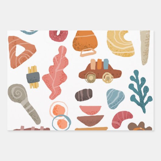 Camera's & Paddenstoel, Retro Groovy Inpakpapier (Voorkant 2)