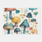 Camera's & Paddenstoel, Retro Groovy Inpakpapier Vel (Voorkant 3)