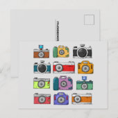  CAMERAS POP ART BRIEFKAARTEN (Voorkant / Achterkant)
