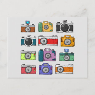  CAMERAS POP ART BRIEFKAARTEN