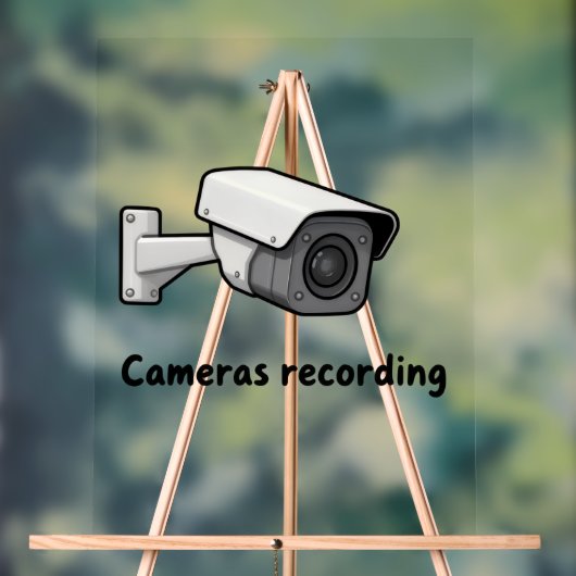 cameras recording acryl bord (Neutraal)