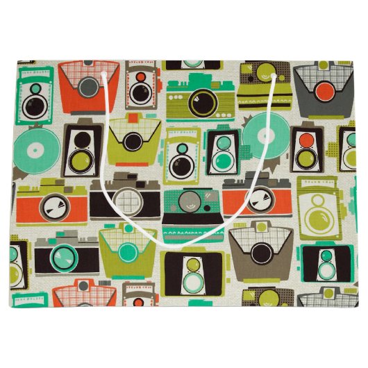 Camera's Retro Groot Cadeauzakje (Voorkant)