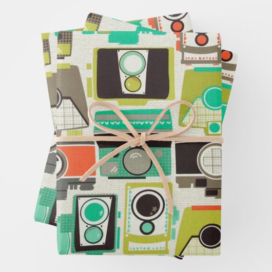 Camera's Retro Inpakpapier Vel (In situ)