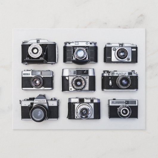  camera's Retro Old Classic Briefkaart (Voorkant)