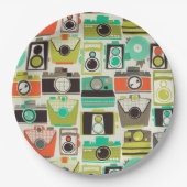 Camera's Retro Papieren Bordje (Voorkant)