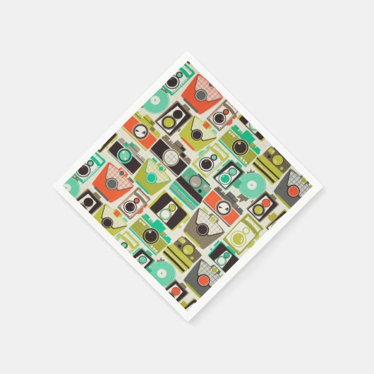 Camera's Retro Servetten (Hoek)