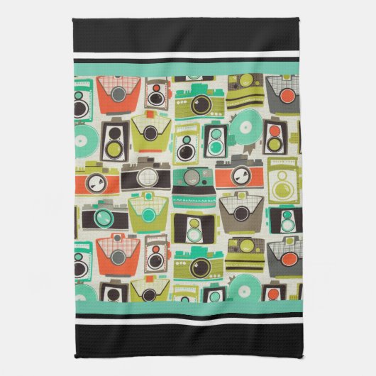 Camera's Retro Theedoek (Verticaal)