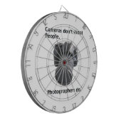 Camera's schieten geen mensen neer dartbord (Voorkant Links)