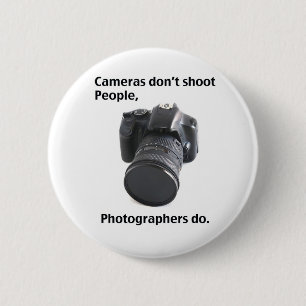 Camera's schieten geen mensen neer ronde button 5,7 cm