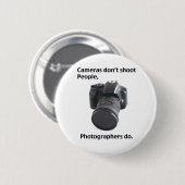 Camera's schieten geen mensen neer ronde button 5,7 cm (Voorkant /achterkant)