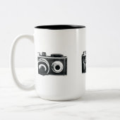 camera's tweekleurige koffiemok (Links)