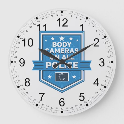 Camera's van de politie Draag Grote Klok (Voorkant)