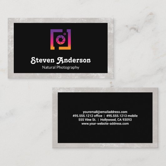 Camerasluiterlogo Visitekaartje (Voorkant / Achterkant)