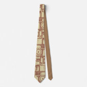 cameratroon in bruine kleuren stropdas (Voorkant)