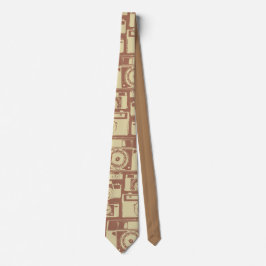 cameratroon in bruine kleuren stropdas