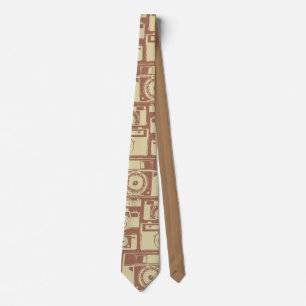 cameratroon in bruine kleuren stropdas