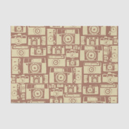 cameratroon in bruine kleuren tissuepapier