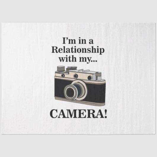 Cameraverjaardag Funny Fotograaf Verjaardag Tissuepapier (Voorkant)