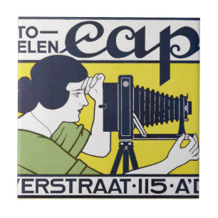Cameravrouw, Fotografe, Van Caspel Tegeltje