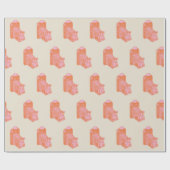 camerawerk in Oranje en roze Cadeaupapier (Vlak)