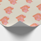 camerawerk in Oranje en roze Cadeaupapier (Hoek)