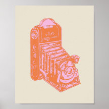  camerawerk in Oranje en roze