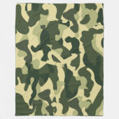 Camerdoek camouflage met initiaal voor kinderen en fleece deken (Voorkant)