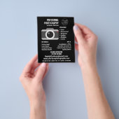 Camerictogram, fotograaf, fotografische hire flyer (Hand)