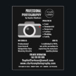 Camerictogram, fotograaf, fotografische hire flyer<br><div class="desc">Het pictogram van de camera,  de Fotograaf,  de Fotografie Adverteren broers door de opslag van het Visitekaartje.</div>
