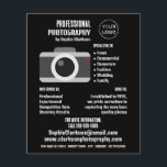 Camerictogram, fotograaf, fotografische hire flyer<br><div class="desc">Het pictogram van de camera,  de Fotograaf,  de Fotografie Adverteren broers door de opslag van het Visitekaartje.</div>