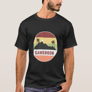 Cameroenberg en palmen t-shirt