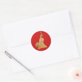 Cameroenkaartsticker Ronde Sticker (Envelop)